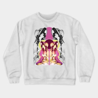 Girl in profile wearing hat Crewneck Sweatshirt